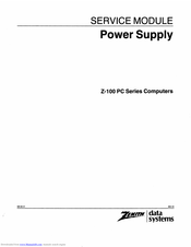 Zenith Z-100 PC series Service Manual