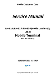 Nokia RM-824 Service Manual