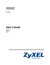 ZyXEL Communications X2002 User Manual