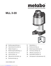 Metabo MLL 3-20 Operating Instructions Manual