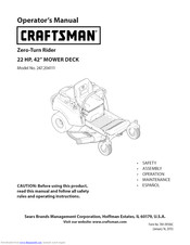 Craftsman 204111 Operator's Manual