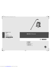 Bosch GAS 15 L Professional Original Instructions Manual