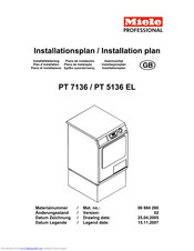 Miele PT 5136 EL Installations Plan