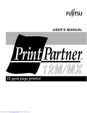 Fujitsu PrintPartner User Manual