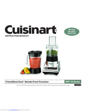 Cuisinart BFP-10 Series Instruction Booklet