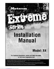Marksman X4 Installation Manual