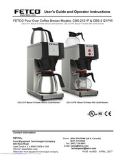 Fetco CBS-2121PW Users Manual And Operator Instructions
