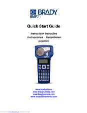 Brady BMP21 Quick Start Manual