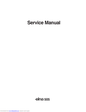 ELNA 505 Service Manual