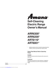 Amana ART6110 Series Owner's Manual
