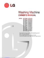 LG WF-T7011 series Owner's Manual