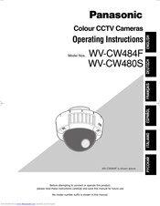 Panasonic Super Dynamic III WV-CW480S Operating Instructions Manual
