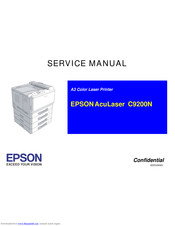 Epson Aculaser C9200N Service Manual