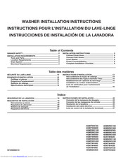 Whirlpool 4GMVWC300 Installation Instructions Manual