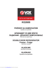 Vox KG2600 Instruction Booklet