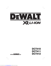 DeWalt DCT412 Original Instructions Manual