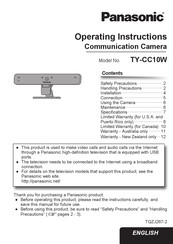 Panasonic TY-CC10W Operating Instructions Manual