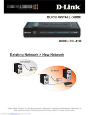 D-Link DGL-4100 - GamerLounge Broadband Gigabit Gaming Router Quick Install Manual