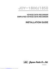 JRC JCY-1800 - Installation Manual