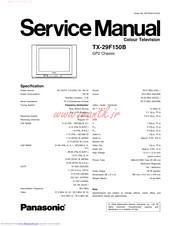 Panasonic TX-29F150B Service Manual