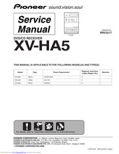 Pioneer XV-HA5 Service Manual