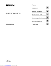 Siemens RUGGEDCOM RMC20 Installation Manual