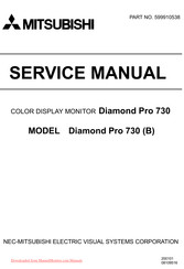 Mitsubishi Diamond Pro 730 B Service Manual