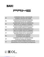 Baxi PRIME Installation Manual For The Installer