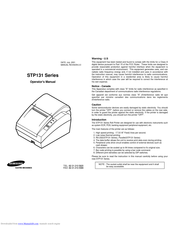 Samsung STP131 Series Operator's Manual