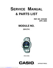 Casio QW-2741 Service Manual