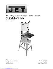Jet JWB-10 Operating Instructions And Parts Manual