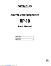 Olympus VP-10 Basic Manual