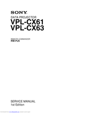 Sony VPL-CX63 Service Manual