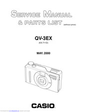 Casio QV-3EX Service Manual & Parts List