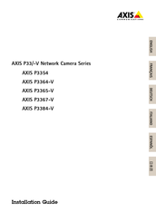 Axis AXIS P3354 Installation Manual