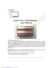 Calixto xE910 User Manual