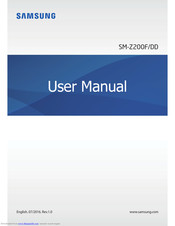 Samsung SM-Z200F/DD User Manual