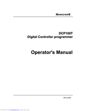 Honeywell dcp100t Operator's Manual