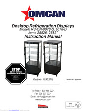 Omcan RS-CN-0078-S Instruction Manual