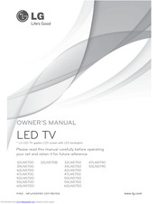 LG 60LA6200-UB Owner's Manual