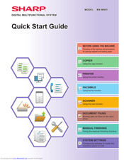 Sharp MX-M905 Quick Start Manual