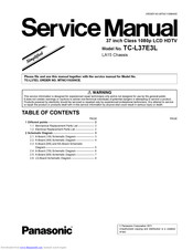 Panasonic Viera TC-L37E3L Service Manual