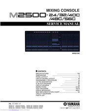 Yamaha M2500-40C Service Manual