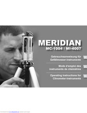 Meridian MC-1004 Operating Instructions Manual