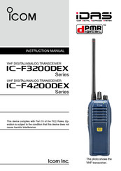 Icom IC-F3200DEX Instructions Manual