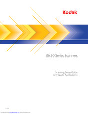 Kodak I5X50 SERIES Setup Manual