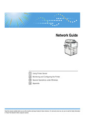 Ricoh MPC6000 Network Manual