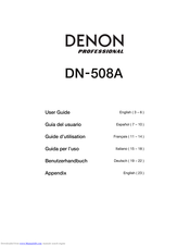 Denon DN-508A User Manual