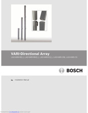 Bosch LA3-VARI-E(L) Installation Manual