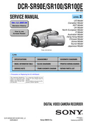 Sony Cybershot DCR-SR90E Service Manual